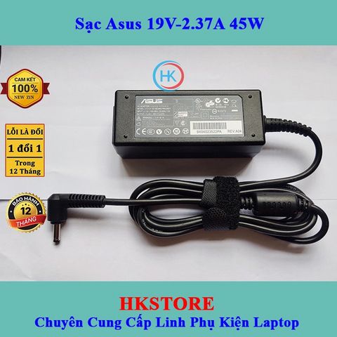 Sạc Laptop Asus 45W 19V-3.42A/2.37A Chính Hãng Mới Zin Dùng Cho X540s X540l X541U X200 X200CA Q200 E402MA E403sa