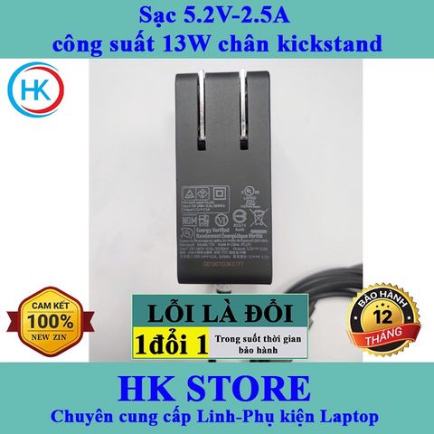 Sạc laptop Microsoft Surface 3 5.2V-2.5A 13W chính hãng cho model 1623/1624/1645/1706/1751 - Bảo hành 12 tháng