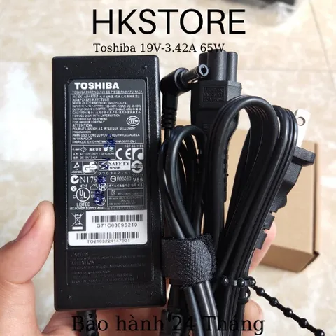 🔝 Sạc Laptop Toshiba 19V-3.42A 65W dùng cho Toshiba M200 A200 L200 L310 C600 C640 C645 L640 L645 L655 L745 C850 C875 L8
