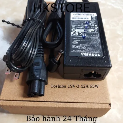 🔝 Sạc Laptop Toshiba 19V-3.42A 65W dùng cho Toshiba M200 A200 L200 L310 C600 C640 C645 L640 L645 L655 L745 C850 C875 L8