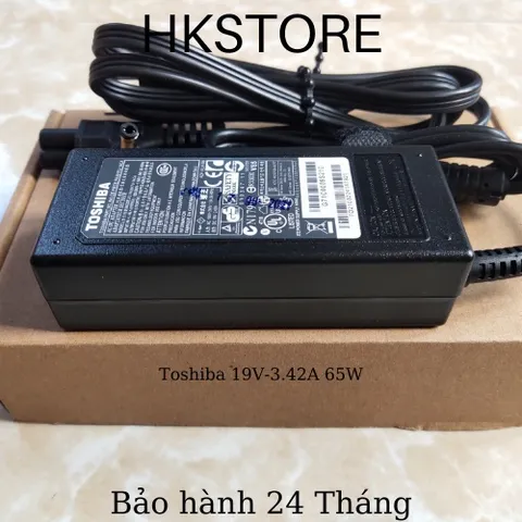 🔝 Sạc Laptop Toshiba 19V-3.42A 65W dùng cho Toshiba M200 A200 L200 L310 C600 C640 C645 L640 L645 L655 L745 C850 C875 L8