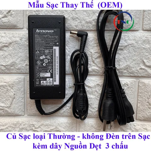 Sạc Laptop Lenovo 19V - 4.74A - 90W ( Adapter Lenovo 19V - 4.74A ) kèm dây nguồn PHỤ KIỆN LAPTOP