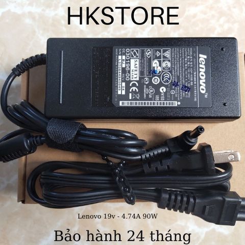 Sạc Laptop Lenovo 19V 90W 4.74A - Adapter Chính Hãng Cho Lenovo Y410 G430 B550 E43 G460 G470 - Bảo Hành 24 Tháng