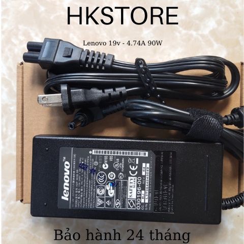 Sạc Laptop Lenovo 19V 90W 4.74A - Adapter Chính Hãng Cho Lenovo Y410 G430 B550 E43 G460 G470 - Bảo Hành 24 Tháng