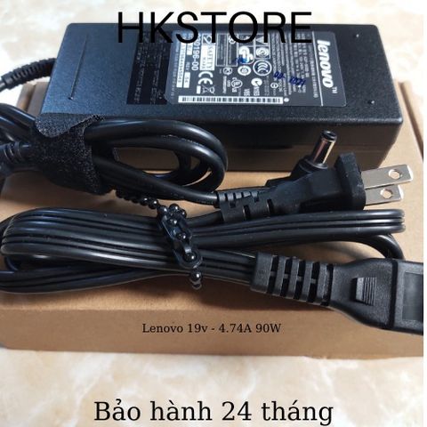 Sạc Laptop Lenovo 19V 90W 4.74A - Adapter Chính Hãng Cho Lenovo Y410 G430 B550 E43 G460 G470 - Bảo Hành 24 Tháng