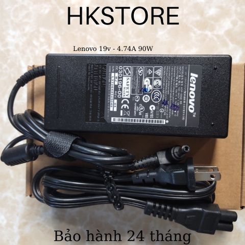 Sạc Laptop Lenovo 19V 90W 4.74A - Adapter Chính Hãng Cho Lenovo Y410 G430 B550 E43 G460 G470 - Bảo Hành 24 Tháng