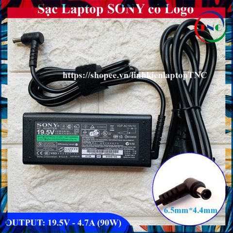 Sạc Laptop Sony 19.5V 4.7A Chính Hãng, Adapter ZIN 90W - Phụ Kiện Laptop Chất Lượng, Bảo Hành 12 Tháng