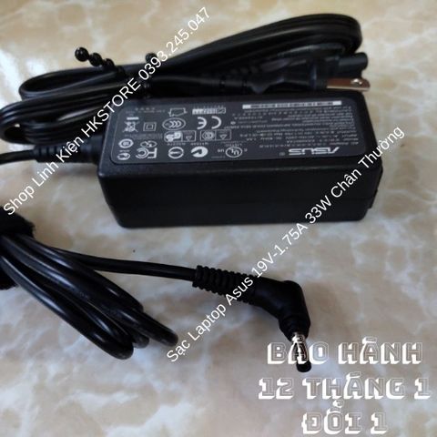 Sạc Laptop Asus 19V-1.75A 33W Chân Thường 4.0mm Đen - Chất Lượng Tốt, Bảo Hành 12 Tháng, Phù Hợp Với Nhiều Dòng Asus