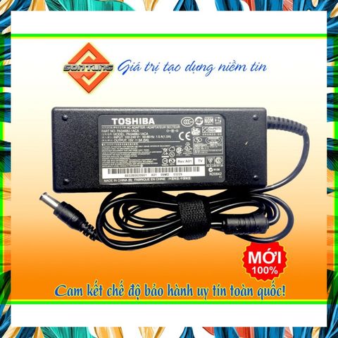 Sạc Laptop Toshiba Satellite 15V-5A Kích Thước 6.3mm x 3mm - Tặng Dây Nguồn Xịn, Phụ Kiện Chất Lượng Cao