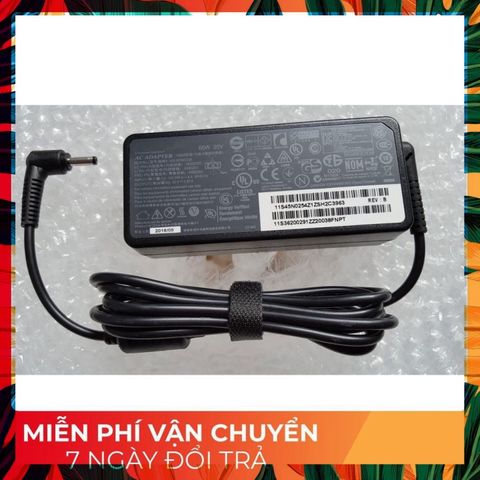 Sạc Laptop Lenovo Chính Hãng 20V 3.25A 65W Chân Nhỏ - An Toàn, Tiết Kiệm Điện Năng, Phụ Kiện Laptop Đen
