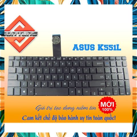 Bàn Phím Laptop Asus K551 K551L K551LA K551LB K551LN Cao Cấp, Chất Liệu Tốt, Bảo Hành 9 Tháng, Thay Thế Dễ Dàng