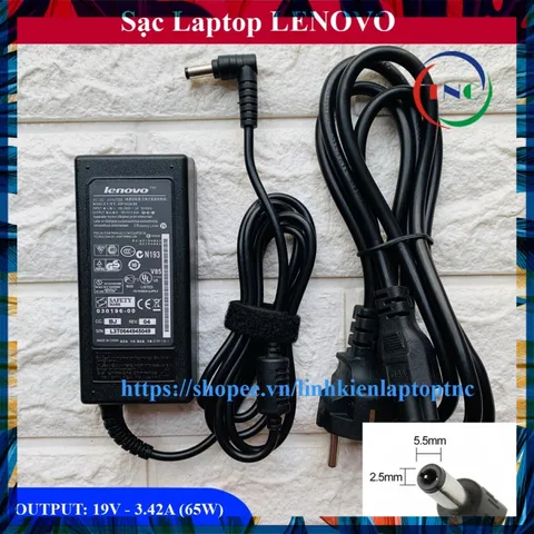 Sạc Laptop LENOVO 19V  3.42A  65W (ADAPTER LENOVO 19V-3.42A) HÀNG OEM - ZIN CHẤT LƯỢNG CAO - NHẬP KHẨU PHỤ KIỆN LAPTOP