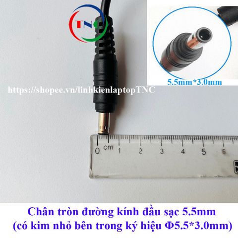 Sạc Laptop Samsung 19V 3.16A có Dây Nguồn Tặng Kèm - Phụ Kiện Chính Hãng, Bảo Hành 12 Tháng, Hàng Mới 100%