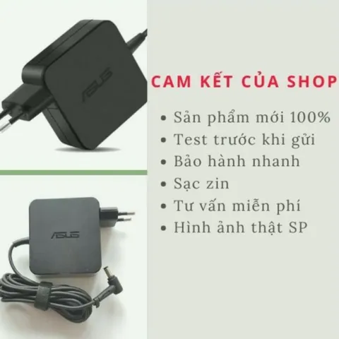Sạc laptop asus 3.42A 2.37A chân to chân nhỏ loại tốt, Sạc máy tính asus 45W 65W zin cao cấp PHỤ KIỆN LAPTOP