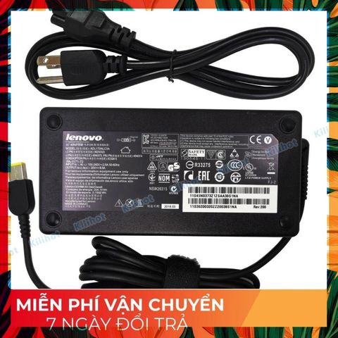 Sạc Laptop Chính Hãng Lenovo ThinkPad P1 - 170W, Đen, An Toàn Chống Quá Dòng, Sạc Zin Mới 100%
