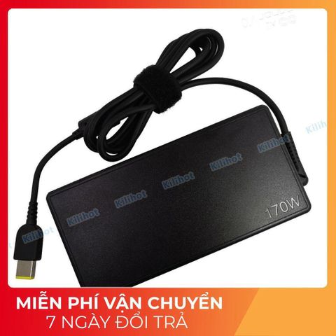 Sạc Laptop Chính Hãng Lenovo ThinkPad P1 - 170W, Đen, An Toàn Chống Quá Dòng, Sạc Zin Mới 100%