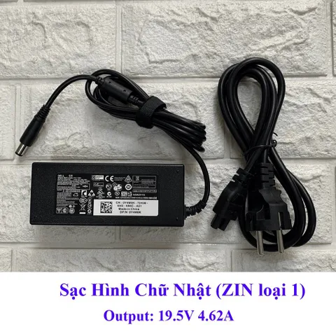 Sạc Laptop Dell Oval 19.5V 3.34A 65W chân tròn TO 7.4*5.0mm Dell Latitude E7250 E7450 E5250 3340 E5450 E5470 E5490 PHỤ K