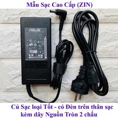 Sạc Laptop Asus 19V  4.74A  90W (ADAPTER Asus 19V  4.74A  90W) KÈM DÂY NGUỒN PHỤ KIỆN LAPTOP