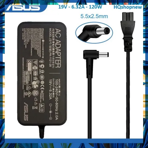 [Sạc zin] Sạc laptop Asus 19v - 6.32a -120w chân cắm 5.5 * 2.5 mm PHỤ KIỆN LAPTOP