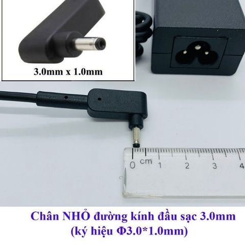 Sạc Laptop Acer 2,37A 65W Chân Nhỏ 3.0*1.1mm - Phụ Kiện Chính Hãng Bảo Hành 12 Tháng, Chất Lượng Cao