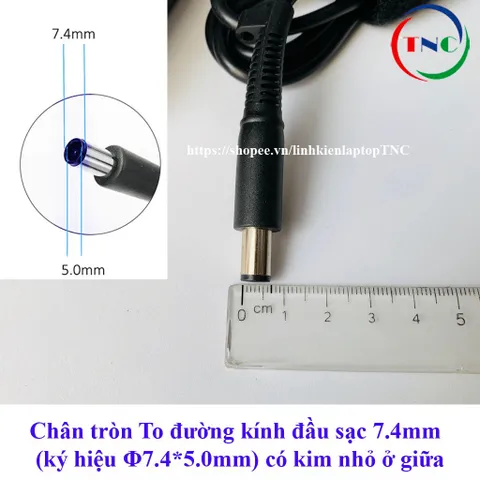 Sạc Laptop HP chân kim to 18.5V - 3.5A (Adapter HP tròn to) kèm dây nguồn PHỤ KIỆN LAPTOP