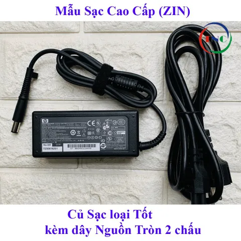 Sạc Laptop HP chân kim to 18.5V - 3.5A (Adapter HP tròn to) kèm dây nguồn PHỤ KIỆN LAPTOP