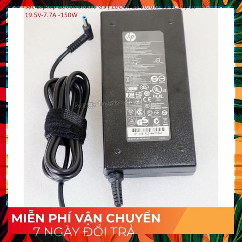 Sạc Laptop HP ZBook Studio G3, ZBook 15, Envy 15 19.5V-7.7A 150W - Phụ Kiện Chính Hãng, Bảo Hành 12 Tháng, Mới 100%