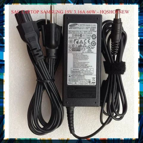 [Sạc zin] SẠC LAPTOP SAMSUNG. 19V - 3.16A - 60W PHỤ KIỆN LAPTOP