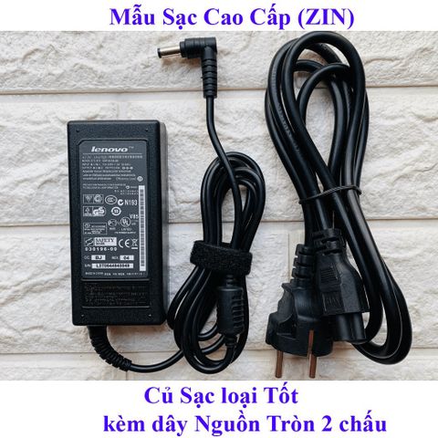 Sạc Laptop Lenovo 19V-3.42A (65W) Adapter cho G460 G470 G480 G450 - Tặng dây nguồn, Bảo hành 12 tháng