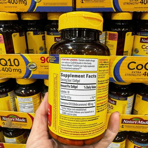 Viên Uống Hỗ Trợ Tim Mạch Nature Made CoQ10 400mg 90V của Mỹ