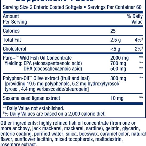 Viên Uống Dầu Cá Super Omega-3 Life Extension - Tăng Cường Sức Khỏe Tim Mạch & Làm Đẹp - Hộp 120-240 Viên Chiết Xuất Olive
