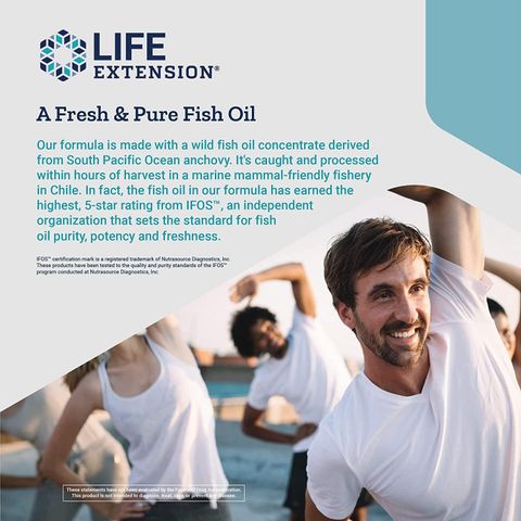 Viên Uống Dầu Cá Super Omega-3 Life Extension - Tăng Cường Sức Khỏe Tim Mạch & Làm Đẹp - Hộp 120-240 Viên Chiết Xuất Olive