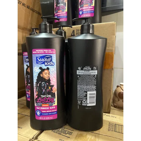 SỮA TẮM GỘI SUAVE KIDS 3 IN 1 828ml 🥳 sữa tắm hoạt hình Disney DA MỀM TÓC THƠM.