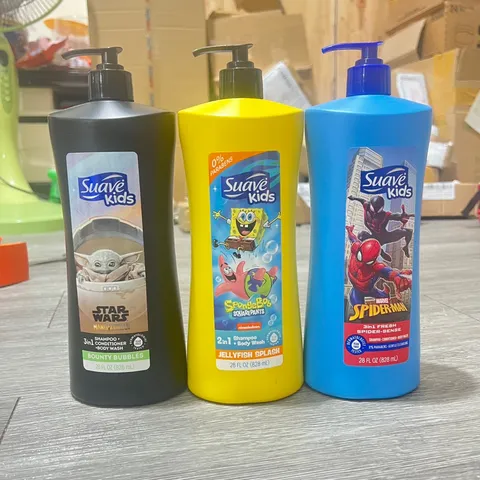 SỮA TẮM GỘI SUAVE KIDS 3 IN 1 828ml 🥳 sữa tắm hoạt hình Disney DA MỀM TÓC THƠM.