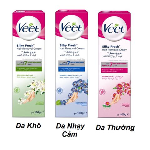 Xả Kho HSD 8/2026 - KEM TẨY LÔNG VEET CỦA PHÁP 100ML - Dùng Cho Mọi Loại Da