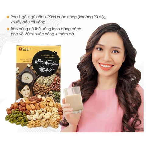Bột ngũ cốc hàn quốc 50 gói Damtuh 900g (Date 2/2026 )