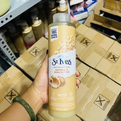 Sữa Tắm Dưỡng Ẩm Và Tẩy Tế Bào Chết St. Ives Body Wash 650ml Mỹ