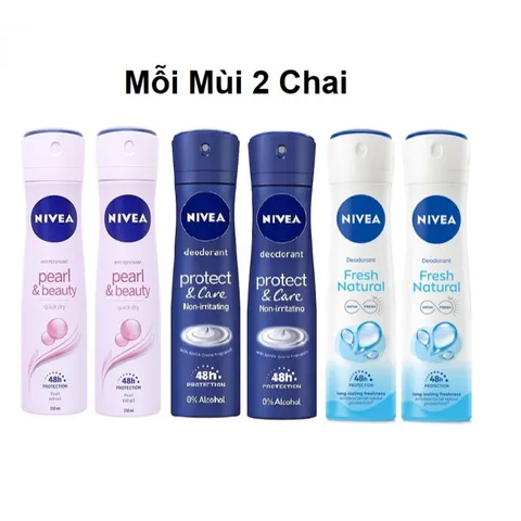 Sỉ - Lốc 6 Chai Xịt Khử Mùi Nivea Pearl & Beauty 150ml - HSD 12/2026