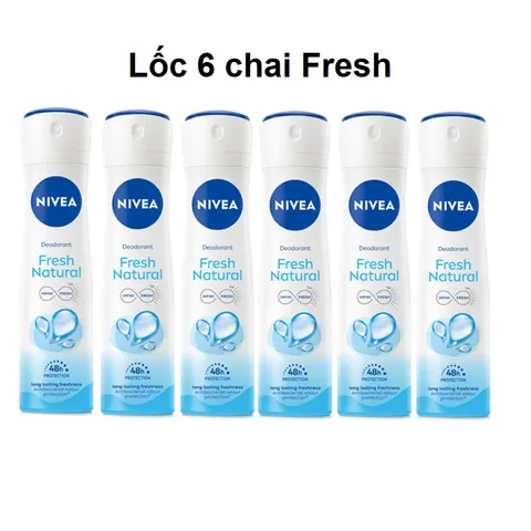 Sỉ - Lốc 6 Chai Xịt Khử Mùi Nivea Pearl & Beauty 150ml - HSD 12/2026