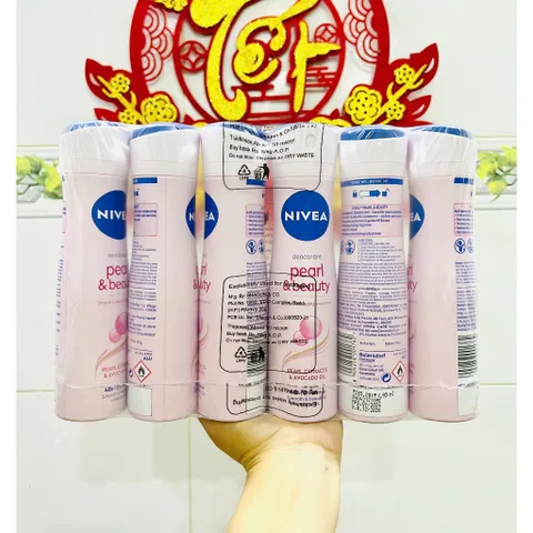Sỉ - Lốc 6 Chai Xịt Khử Mùi Nivea Pearl & Beauty 150ml - HSD 12/2026