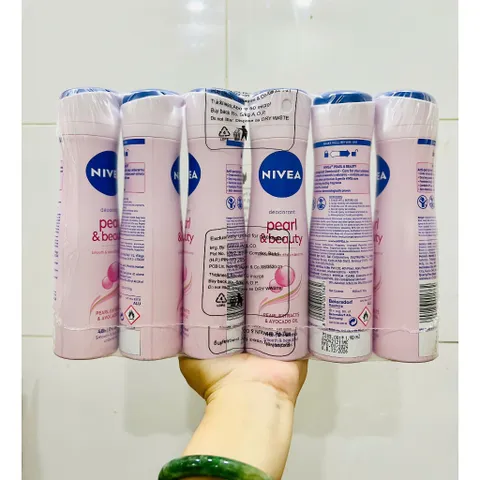 Sỉ - Lốc 6 Chai Xịt Khử Mùi Nivea Pearl & Beauty 150ml - HSD 12/2026