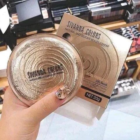 Phấn Nén SIVANNA COLORS Natural And Delicate Beauty Pơder Kiềm Dầu - Hàng Thái Chuẩn