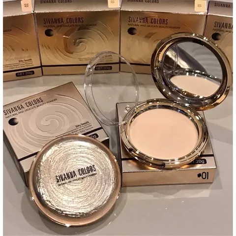 Phấn Nén SIVANNA COLORS Natural And Delicate Beauty Pơder Kiềm Dầu - Hàng Thái Chuẩn