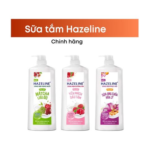 Sữa Tắm Dưỡng Da HAZELINE Chai 1Kg - Chai vòi