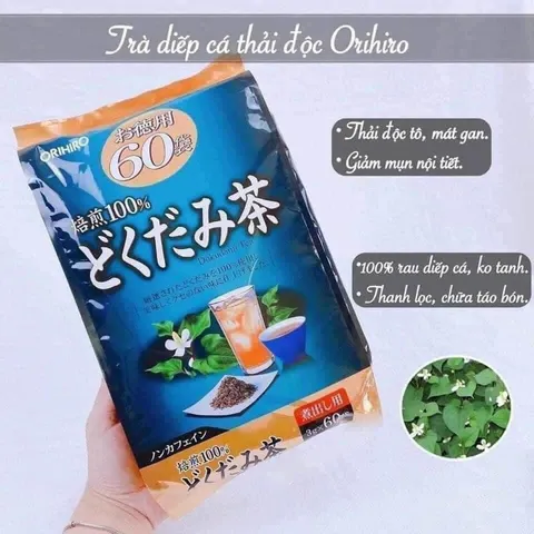 Trà Diếp Cá thanh nhiệt, Trà Diếp Cá Nhật Bản 60 túi lọc Orihiro