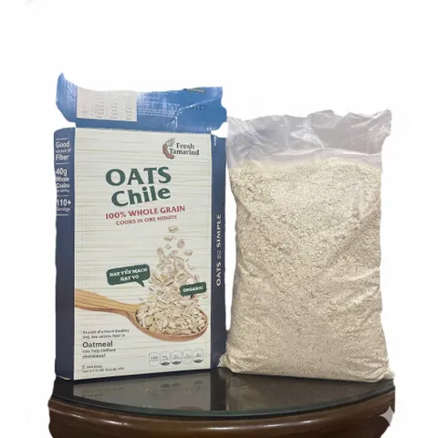 Thùng 4kg Yến Mạch Chile Cán Vỡ - (Gồm 2 gói)