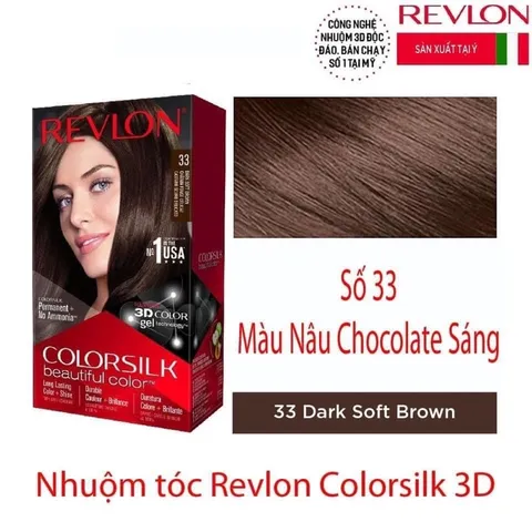 Thuốc nhuộm tóc Revlon Colorsilk Mỹ - Có Nhiều Màu (10 20 27 30 31 32 33 40 41 42 46 47 54)