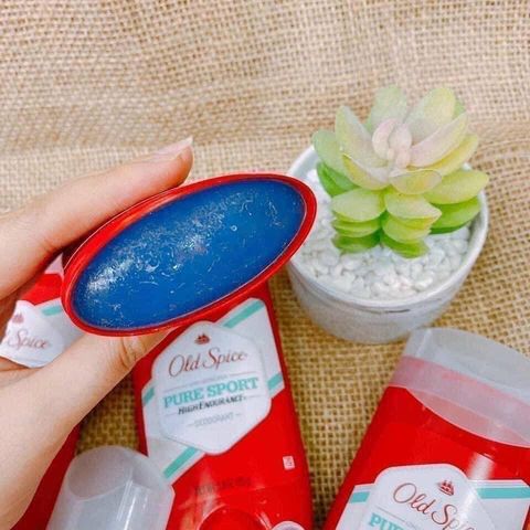 [Nội địa Mỹ] Lăn Sáp khử mùi Old Spice Pure Sport 85g (sáp xanh) Red Collection Made in USA