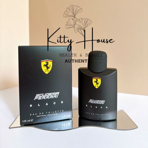 Nước Hoa Nam Scuderia Ferrari Black EDT 125ml - Hương Thơm Tươi Mát, Sang Trọng, Phong Cách Hiện Đại và Nam Tính
