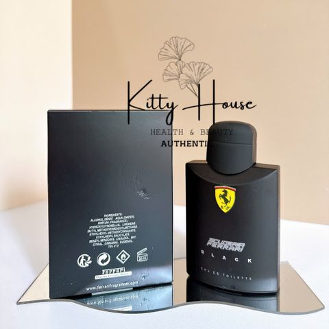 Nước Hoa Nam Scuderia Ferrari Black EDT 125ml - Hương Thơm Tươi Mát, Sang Trọng, Phong Cách Hiện Đại và Nam Tính